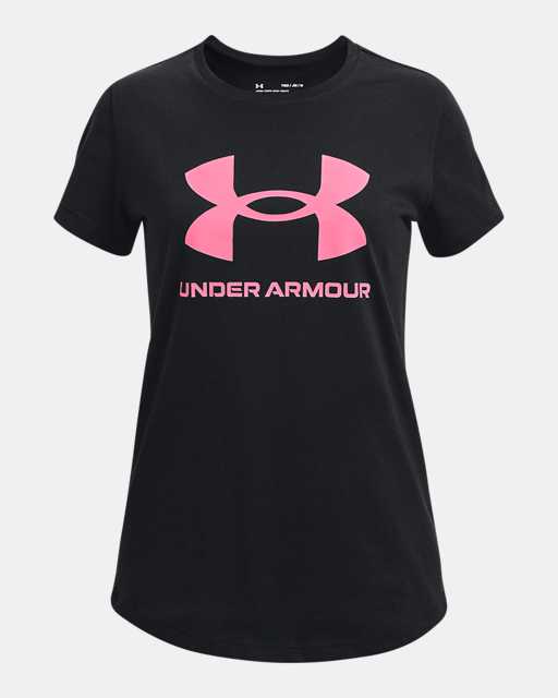 Under Armour Girls Strength and Heart Short-Sleeve T-Shirt 